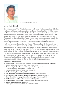 Vera Friedländer