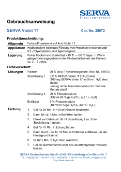 SERVA Violet 17 - SERVA Electrophoresis GmbH