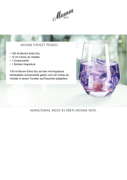 MUMM VIOLET PEARLS