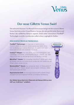 Der neue Gillette Venus Swirl