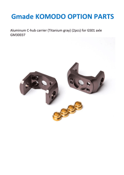 Gmade KOMODO OPTION PARTS