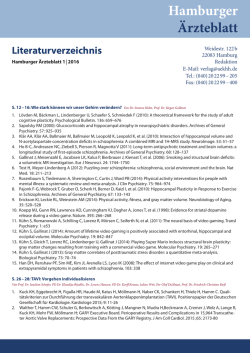 Hamburger &Auml;rzteblatt