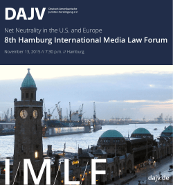 8th Hamburg International Media Law Forum