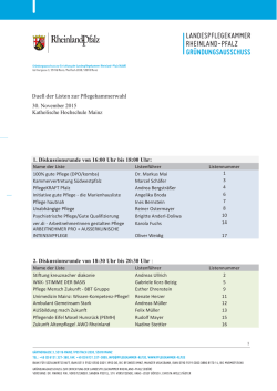 Duell der Listen - Katholischer Pflegeverband e.V.