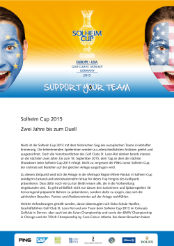 Solheim Cup 2015 Zwei Jahre bis zum Duell