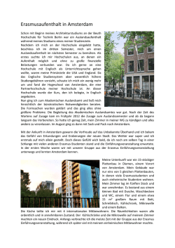 Hogeschool van Amsterdam - Beuth Hochschule f&uuml;r Technik Berlin