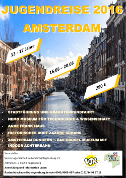 Jugendreise 2016 nach Amsterdam