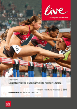 Leichtathletik EM Amsterdam 2016