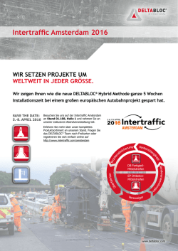 Intertraffic Amsterdam 2016