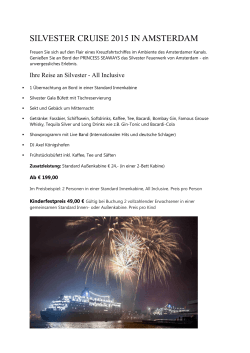 SILVESTER CRUISE 2015 IN AMSTERDAM