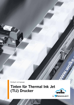 Tinten für Thermal Ink Jet (TIJ) Drucker