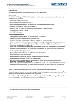 EURONDA Musterstandardanweisung Prüfung Tintentest 2015 rev00