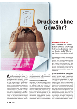 Drucken ohne Gew&auml;hr?