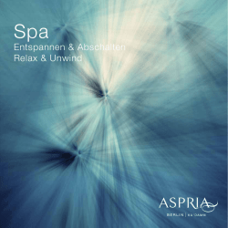 Entspannen & Abschalten Relax & Unwind