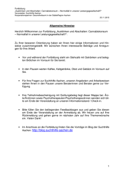 Hier - Blog der Suchthilfe Aachen