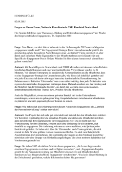 HENNING F&Uuml;LLE 02.09.2015 Fragen an Hanna Daum, Nationale