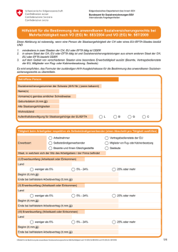 Hilfsblatt f&uuml;r die Bestimmung des anwendbaren