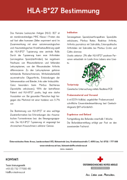 HLA-B 27 Bestimmung