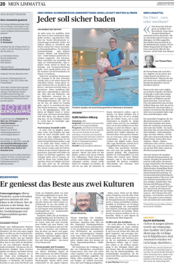 Jeder soll sicher baden Er geniesst das Beste aus - SLRG