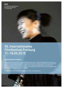 30. Internationales Filmfestival Freiburg 11–19.03.2016