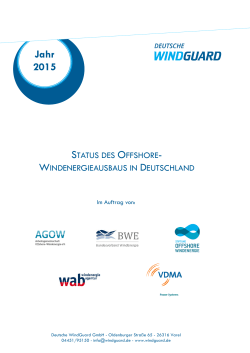 Status des Offshore-Windenergieausbaus in