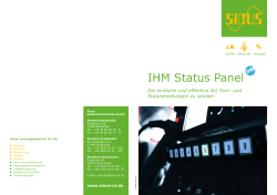IHM Status Panel - Sinus Nachrichtentechnik