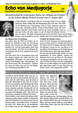 Echo von Medjugorje