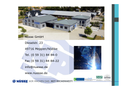 Firmenpräsentation - Nüsse Personalservice GmbH