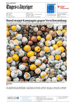 Bund stoppt Kampagne gegen Verschwendung