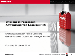 Effizienz in Prozessen &ndash; Anwendung von Lean