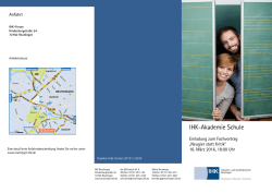 Flyer zum - IHK Reutlingen, Team Wirtschaft macht Schule