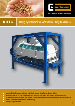 Reinigungsmaschine für feine Samen, Saatgut und
