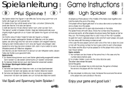 2000 - Pfui Spinne Spielanleitung D-GB
