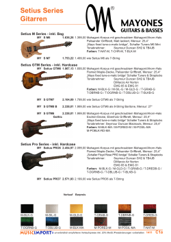Setius Series Gitarren