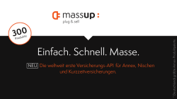 Einfach. Schnell. Masse.