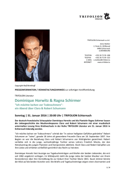 Dominique Horwitz & Ragna Schirmer