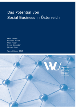 Das Potential von Social Business in Österreich