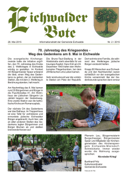 Eichwalder Bote 2-2015