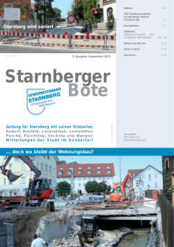 Starnberger Bote - Papples Standortconsulting und