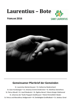 Laurentius-Bote vom Februar 2016