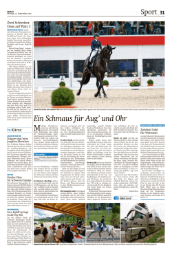 Ein Schmaus f&uuml;r Aug` und Ohr - Wettstein