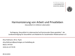 Harmonisierung von Arbeit und Privatleben
