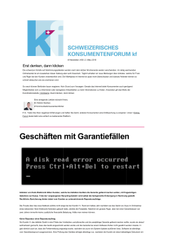 20160302_Newsletter-kf - Schweizerisches Konsumentenforum kf