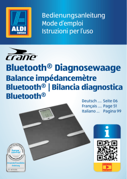 Bluetooth® Diagnosewaage
