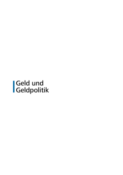 Geld und Geldpolitik - Deutsche Bundesbank