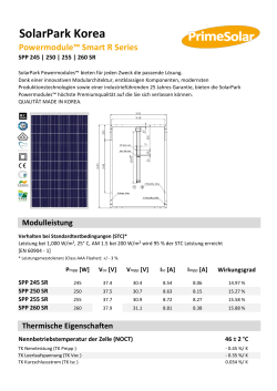 SolarPark Korea - Prime Solar SP GmbH