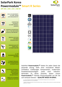 SolarPark Korea Powermodule™ Smart R Series +