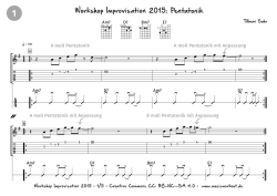 "Workshop Improvisation 2015" von musicworkout.de: Jazz,Rock