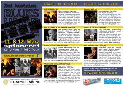 11. & 12. März - Austrian Bluesharp Festival 2016