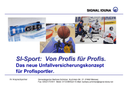 SI-Sport: Von Profis für Profis.